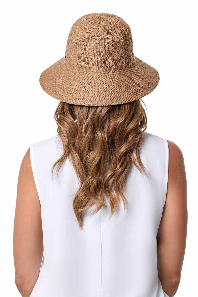 Coolibar Women's Cloche Hat - UPF 50+ Sun Protection - Marina in Tan - Image 4